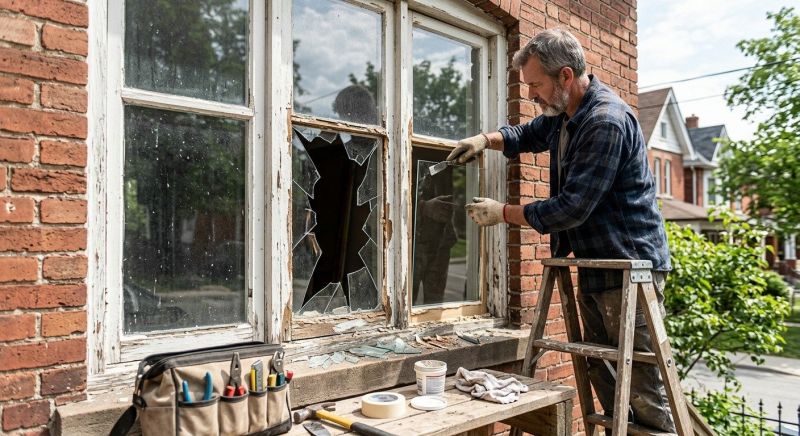Cracked Window Repair in Kansas City, KS